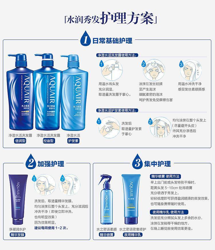 生活日用品 清洁用具 洗手洗发沐浴护肤产品 水之密语(aquair)